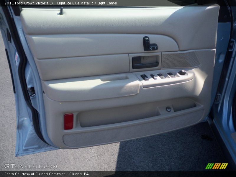 Light Ice Blue Metallic / Light Camel 2011 Ford Crown Victoria LX