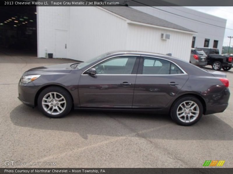 Taupe Gray Metallic / Jet Black/Titanium 2013 Chevrolet Malibu LS