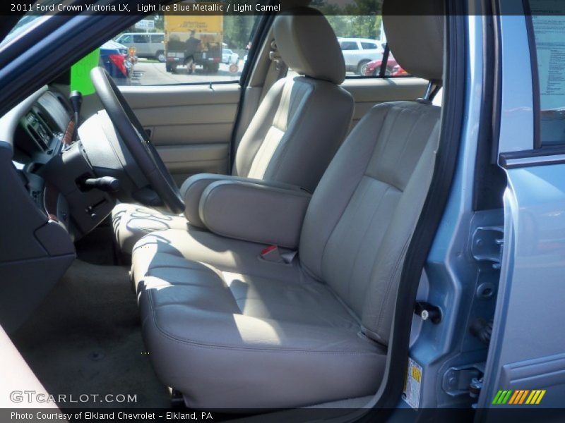 Light Ice Blue Metallic / Light Camel 2011 Ford Crown Victoria LX