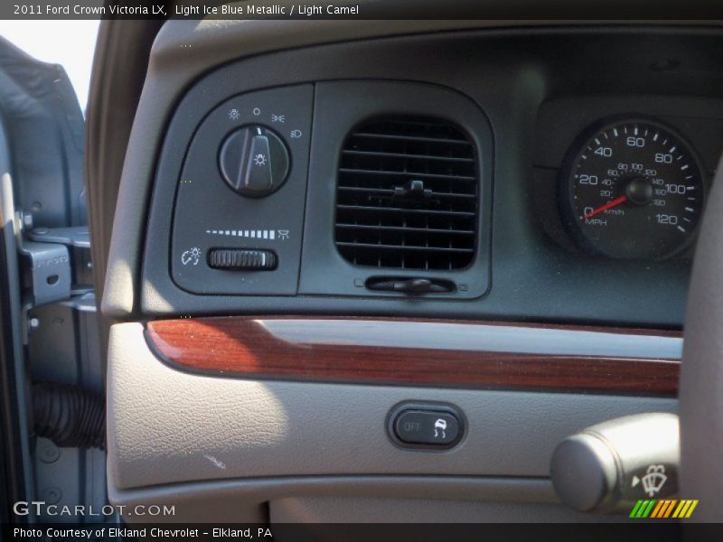 Light Ice Blue Metallic / Light Camel 2011 Ford Crown Victoria LX