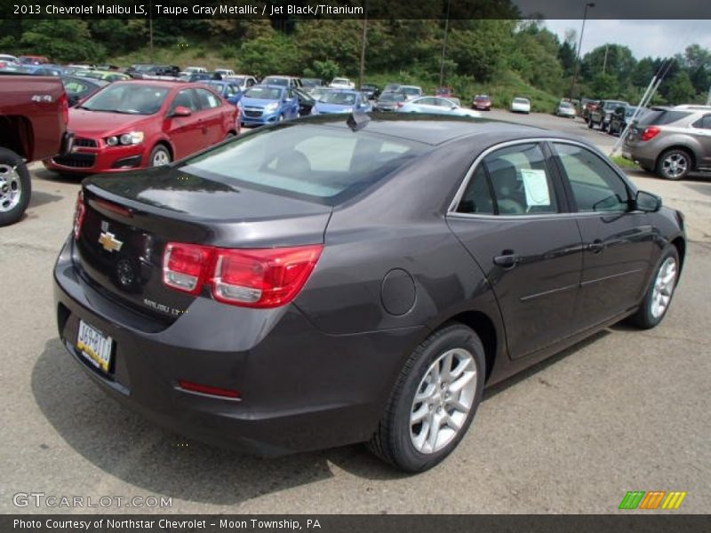Taupe Gray Metallic / Jet Black/Titanium 2013 Chevrolet Malibu LS