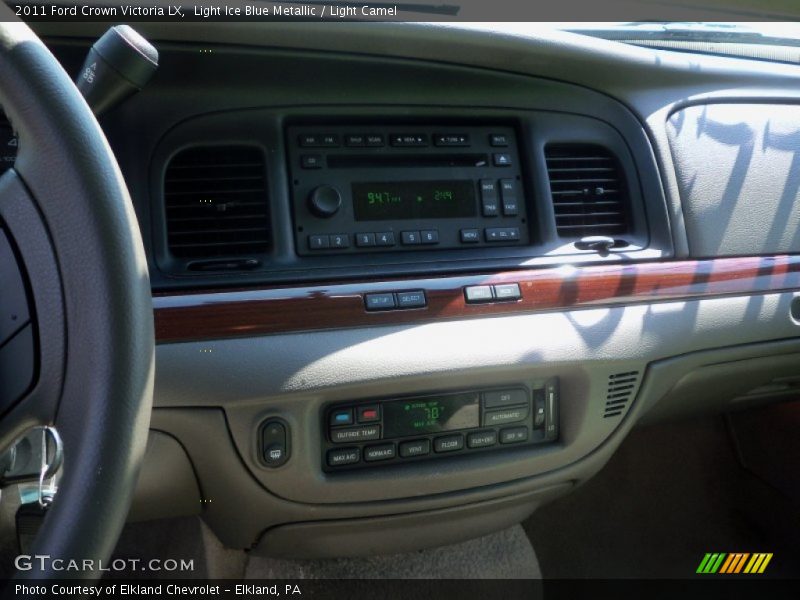 Light Ice Blue Metallic / Light Camel 2011 Ford Crown Victoria LX