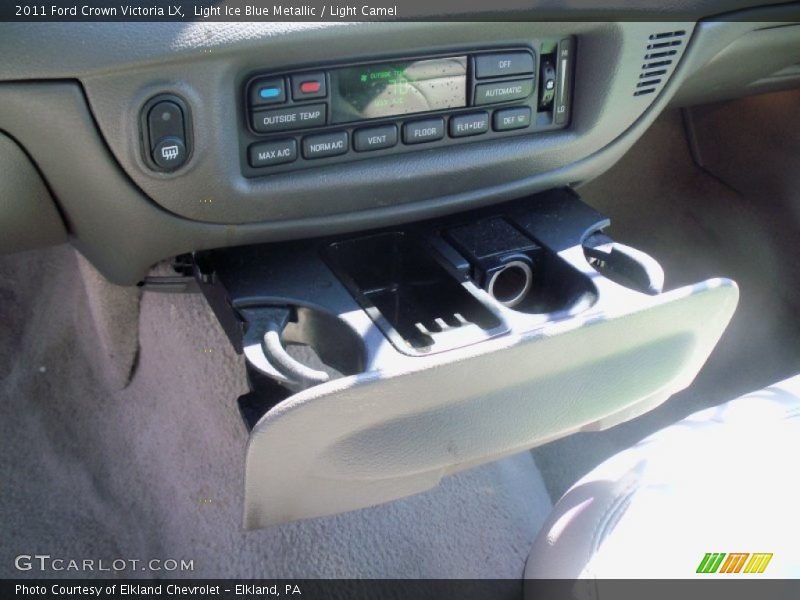 Light Ice Blue Metallic / Light Camel 2011 Ford Crown Victoria LX