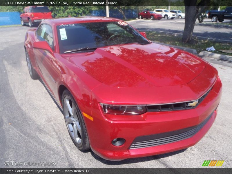 Crystal Red Tintcoat / Black 2014 Chevrolet Camaro SS/RS Coupe