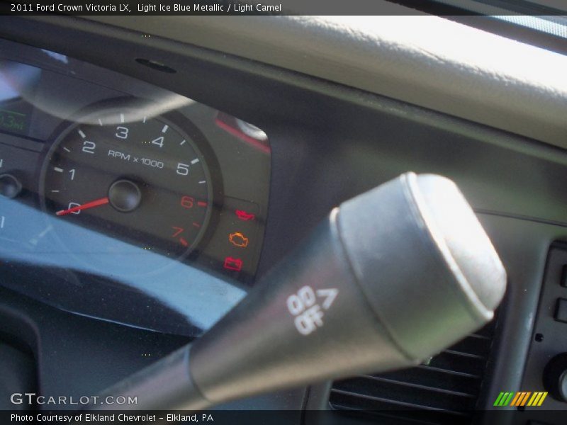 Light Ice Blue Metallic / Light Camel 2011 Ford Crown Victoria LX