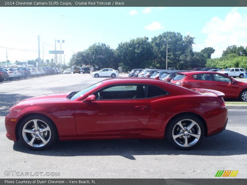 Crystal Red Tintcoat / Black 2014 Chevrolet Camaro SS/RS Coupe