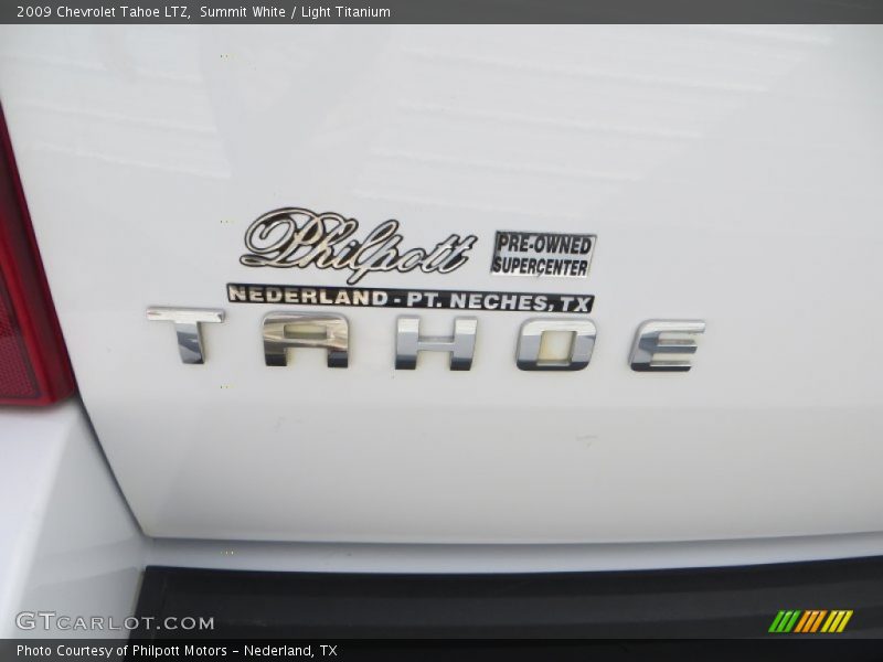 Summit White / Light Titanium 2009 Chevrolet Tahoe LTZ