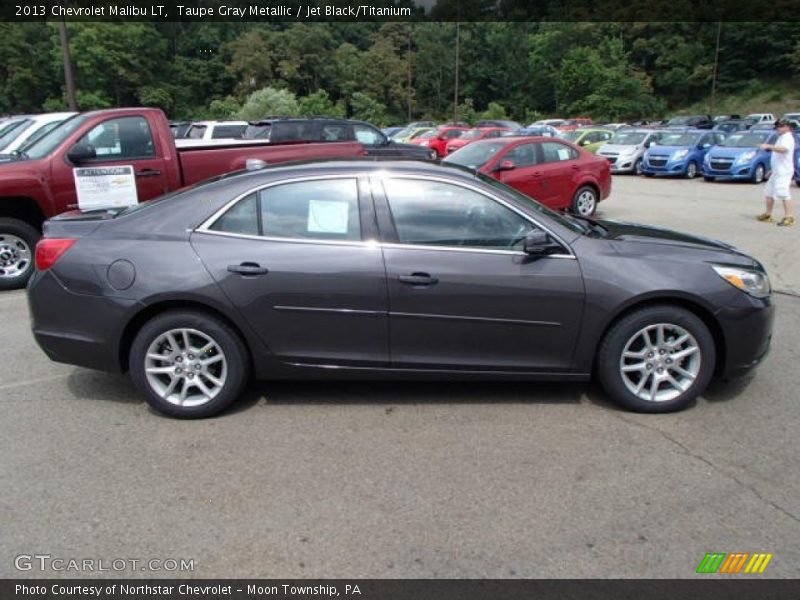 Taupe Gray Metallic / Jet Black/Titanium 2013 Chevrolet Malibu LT