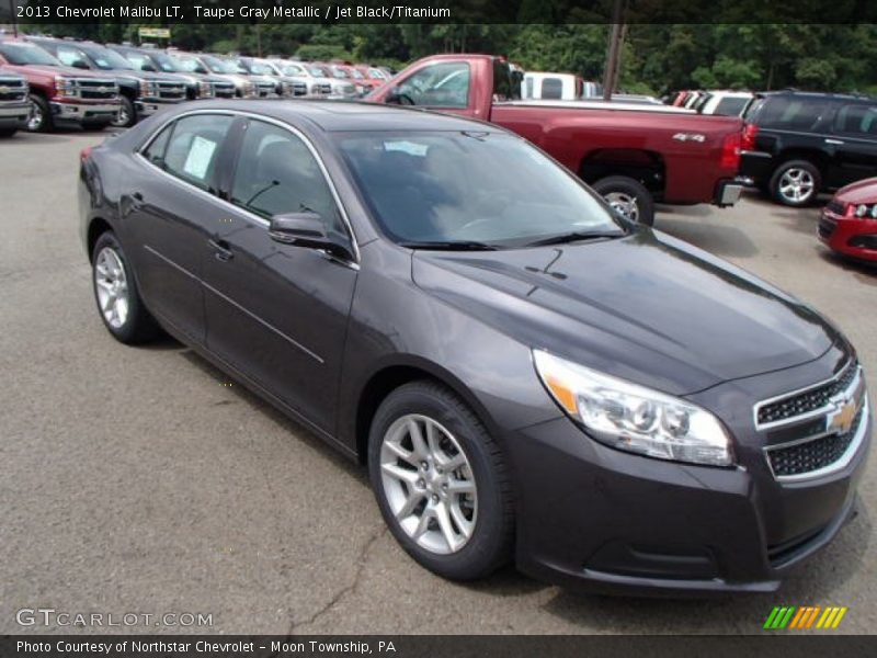 Taupe Gray Metallic / Jet Black/Titanium 2013 Chevrolet Malibu LT
