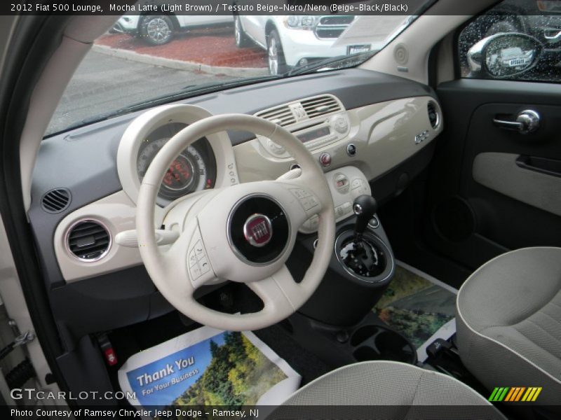 Tessuto Beige-Nero/Nero (Beige-Black/Black) Interior - 2012 500 Lounge 