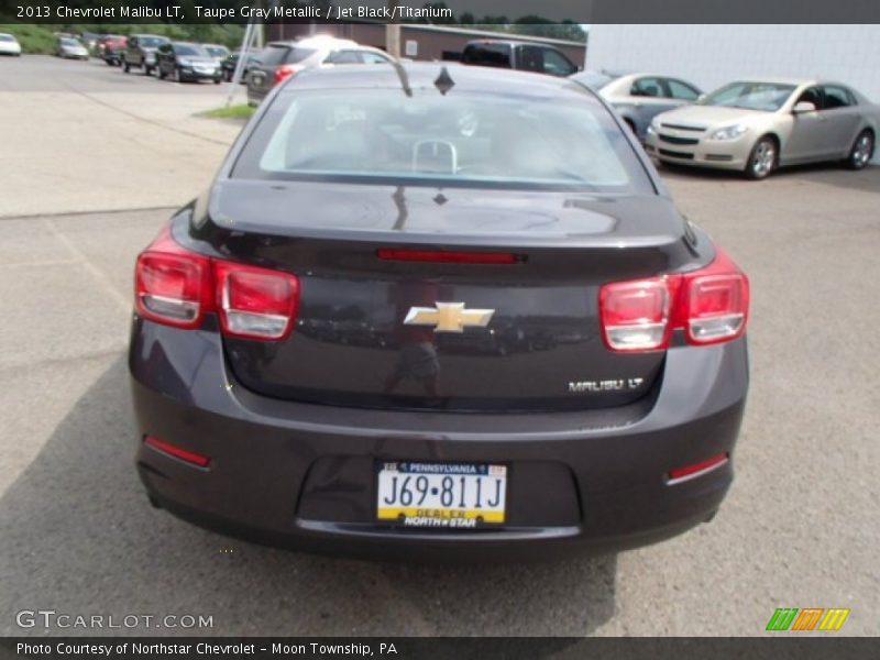 Taupe Gray Metallic / Jet Black/Titanium 2013 Chevrolet Malibu LT