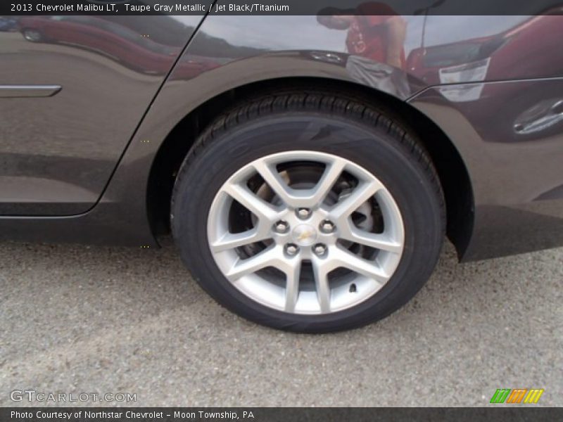Taupe Gray Metallic / Jet Black/Titanium 2013 Chevrolet Malibu LT