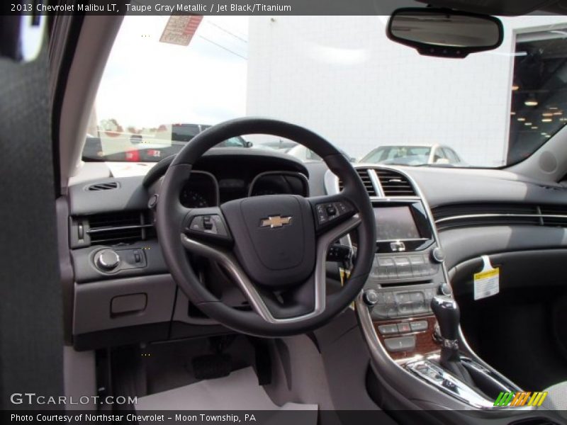Taupe Gray Metallic / Jet Black/Titanium 2013 Chevrolet Malibu LT