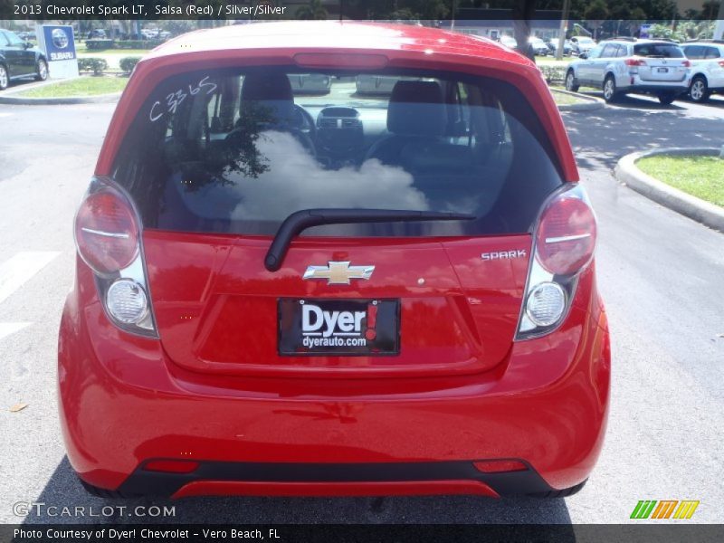 Salsa (Red) / Silver/Silver 2013 Chevrolet Spark LT