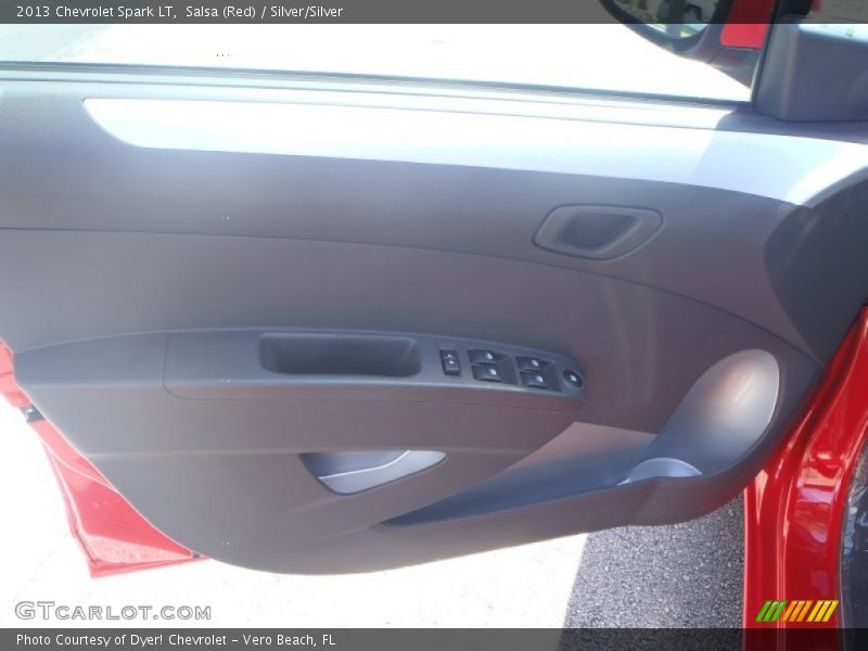 Salsa (Red) / Silver/Silver 2013 Chevrolet Spark LT
