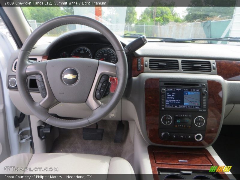 Summit White / Light Titanium 2009 Chevrolet Tahoe LTZ