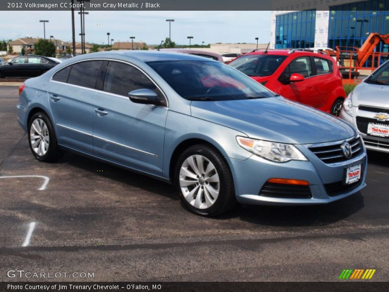 Iron Gray Metallic / Black 2012 Volkswagen CC Sport