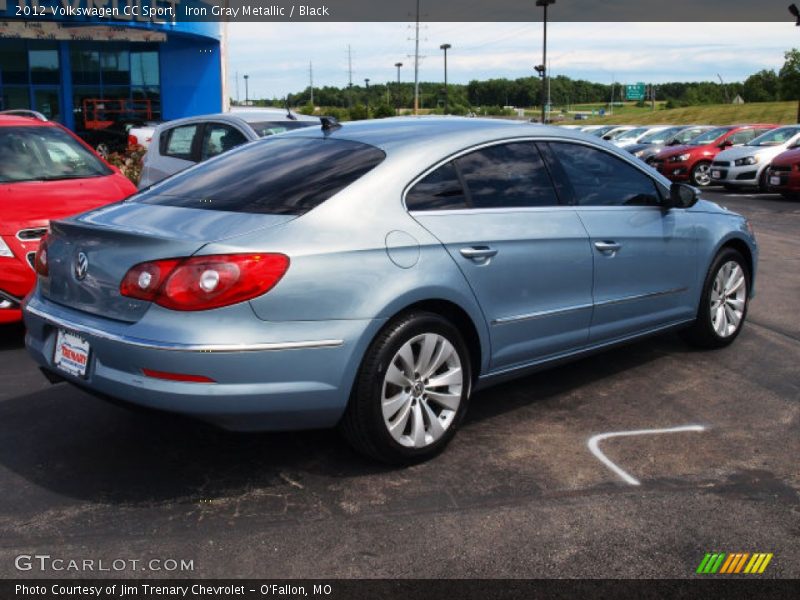 Iron Gray Metallic / Black 2012 Volkswagen CC Sport
