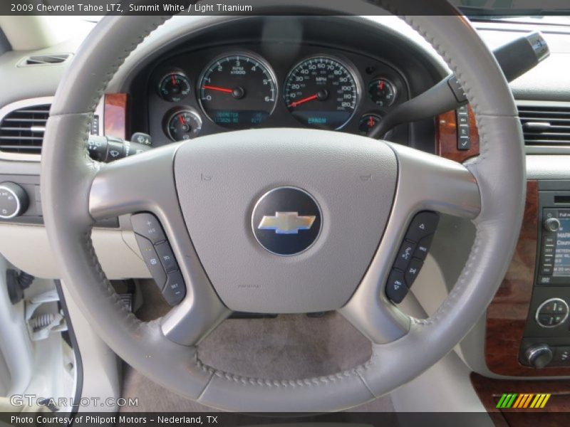 Summit White / Light Titanium 2009 Chevrolet Tahoe LTZ