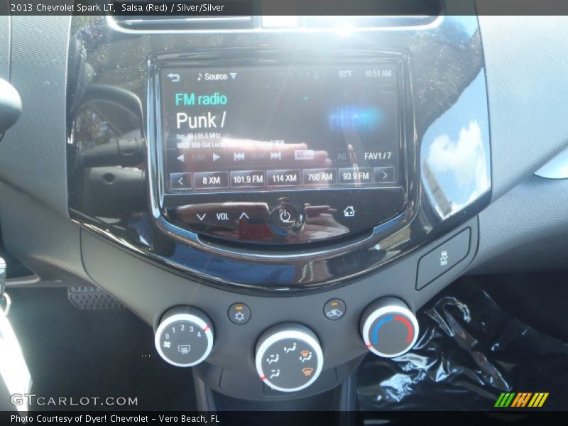 Salsa (Red) / Silver/Silver 2013 Chevrolet Spark LT
