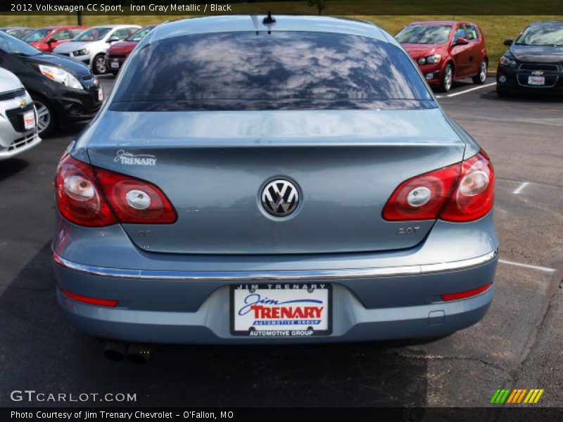 Iron Gray Metallic / Black 2012 Volkswagen CC Sport