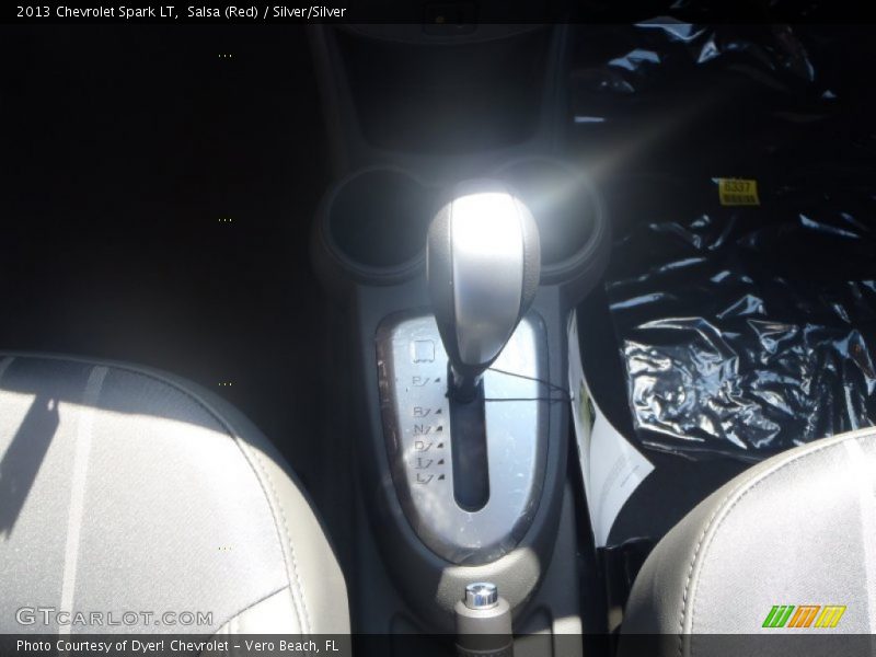 Salsa (Red) / Silver/Silver 2013 Chevrolet Spark LT