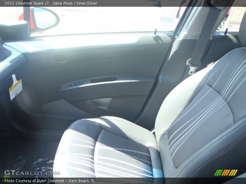 Salsa (Red) / Silver/Silver 2013 Chevrolet Spark LT