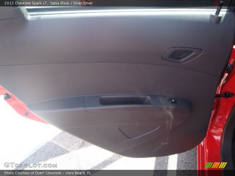 Salsa (Red) / Silver/Silver 2013 Chevrolet Spark LT