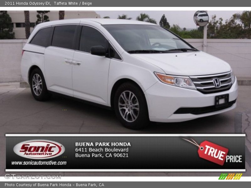 Taffeta White / Beige 2011 Honda Odyssey EX