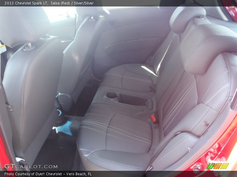 Salsa (Red) / Silver/Silver 2013 Chevrolet Spark LT