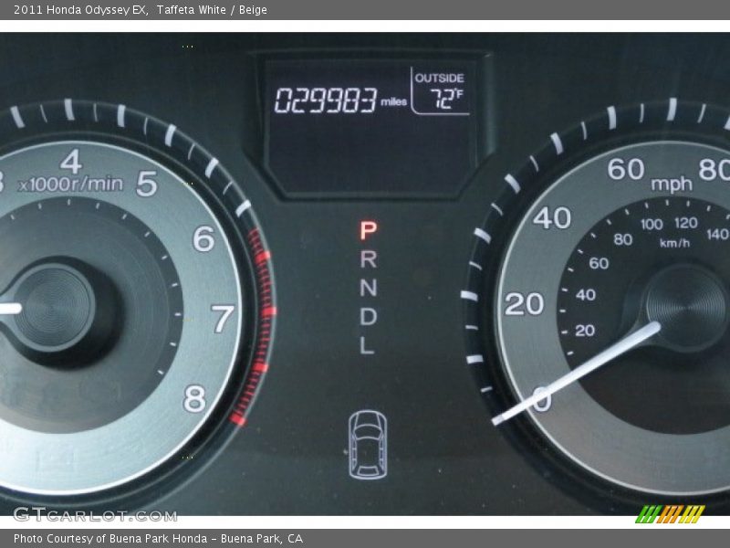 Taffeta White / Beige 2011 Honda Odyssey EX