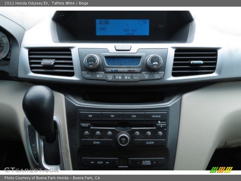 Taffeta White / Beige 2011 Honda Odyssey EX