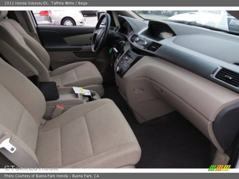 Taffeta White / Beige 2011 Honda Odyssey EX
