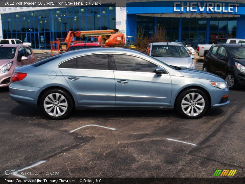 Iron Gray Metallic / Black 2012 Volkswagen CC Sport