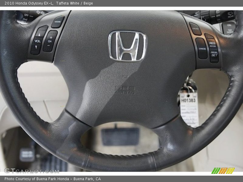 Taffeta White / Beige 2010 Honda Odyssey EX-L