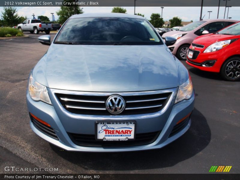 Iron Gray Metallic / Black 2012 Volkswagen CC Sport