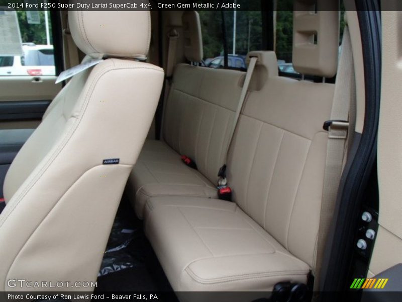 Rear Seat of 2014 F250 Super Duty Lariat SuperCab 4x4