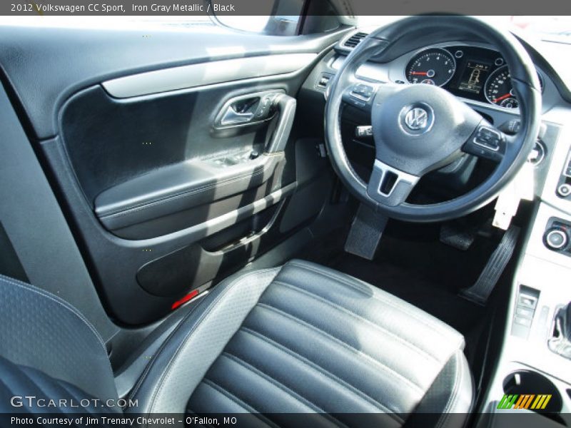 Iron Gray Metallic / Black 2012 Volkswagen CC Sport