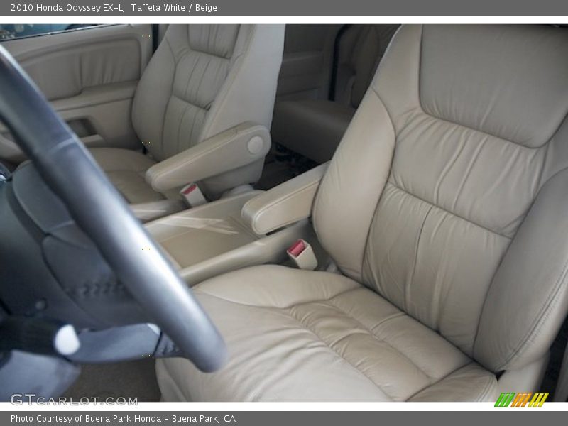 Taffeta White / Beige 2010 Honda Odyssey EX-L
