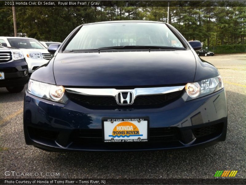 Royal Blue Pearl / Gray 2011 Honda Civic EX Sedan