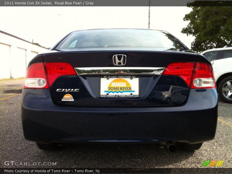 Royal Blue Pearl / Gray 2011 Honda Civic EX Sedan