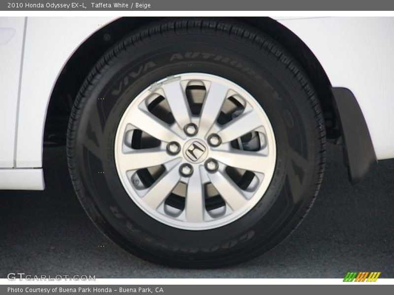 Taffeta White / Beige 2010 Honda Odyssey EX-L