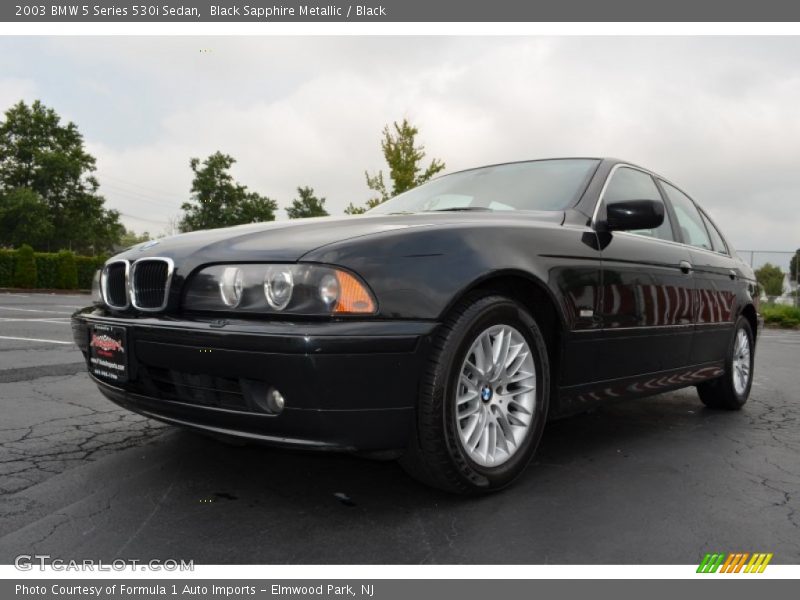 Black Sapphire Metallic / Black 2003 BMW 5 Series 530i Sedan