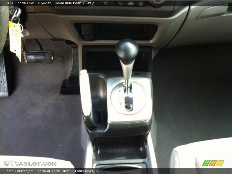 Royal Blue Pearl / Gray 2011 Honda Civic EX Sedan