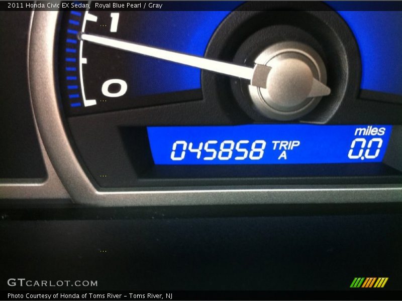 Royal Blue Pearl / Gray 2011 Honda Civic EX Sedan