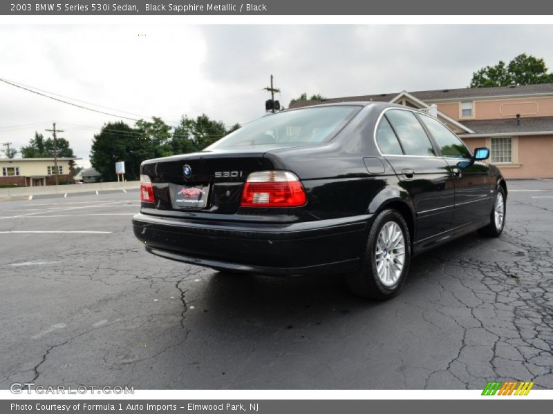 Black Sapphire Metallic / Black 2003 BMW 5 Series 530i Sedan