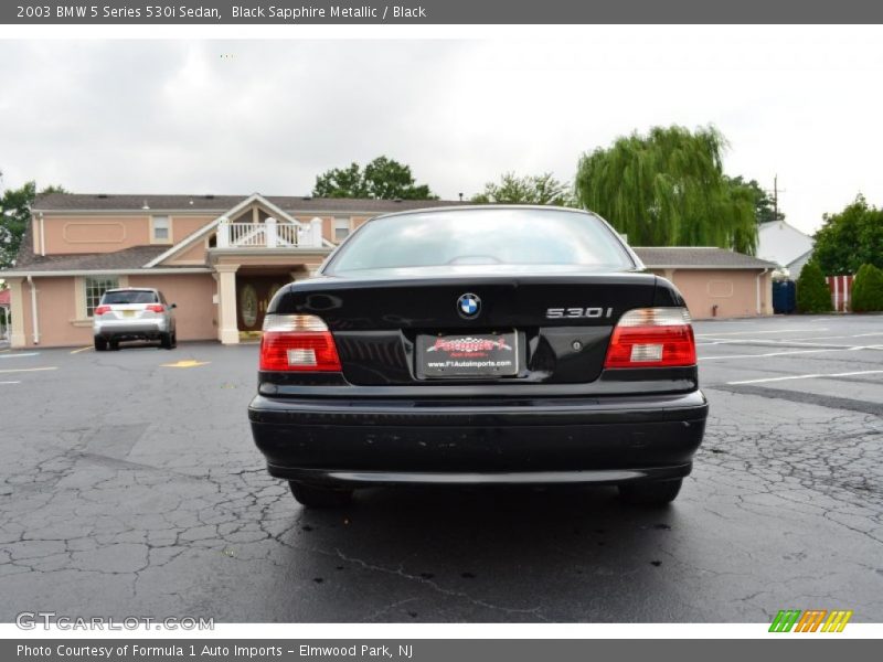 Black Sapphire Metallic / Black 2003 BMW 5 Series 530i Sedan