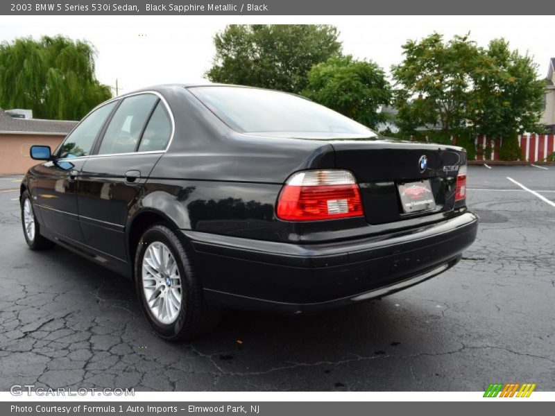 Black Sapphire Metallic / Black 2003 BMW 5 Series 530i Sedan