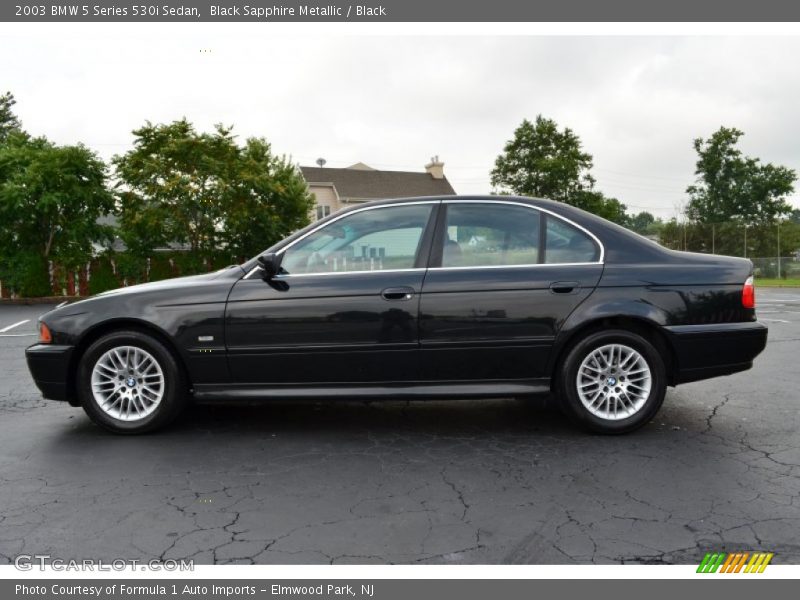 Black Sapphire Metallic / Black 2003 BMW 5 Series 530i Sedan