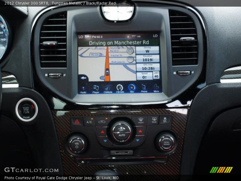 Tungsten Metallic / Black/Radar Red 2012 Chrysler 300 SRT8